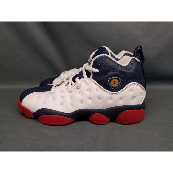 Nike Boys Jordan Jumpman Team II (GS) 2016 OG White Blue Size 5 DISPLAY MODEL! - Picture 6 of 12